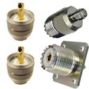 Ver imagem 1 de 2 Conector Mini Uhf + Conector Base Quadrada Rg58 + Adaptador Sma Femea Uhf Femea