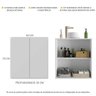 Gabinete Banheiro 2 Portas Suspenso 63cm Multimóveis Mp5007 Branco - 3
