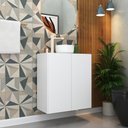 Ver imagem 1 de Gabinete Banheiro 2 Portas Suspenso 63cm Multimóveis Mp5007 Branco