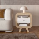 Ver imagem 1 de Mesa de Apoio Theo com 1 Gaveta e Portas Usb Tipo-a e Tipo-c - Artely