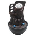 Ver imagem 1 de Fonte De Água Decorativa Cascata 2 Quedas Luz De Led Bivolt