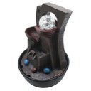 Ver imagem 3 de Fonte De Água Decorativa Cascata 2 Quedas Luz De Led Bivolt