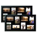 Ver imagem 1 de Kit 2 Multifoto Porta Retrato de Parede 30x60 16 Fotos 10x15
