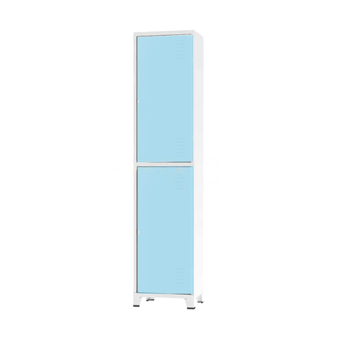 Roupeiro De Aço Insalubre 2 Portas Vestiário Nr 18/24 Locker Azul Claro