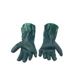 Luva Forrada Pvc 35cm Esgoto Produtos Quimicos CA 3 Pares - 2