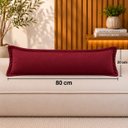 Ver imagem 2 de 2 Almofadas Lombar 80x20 cm Rinheira Rim Decorativa com Zíper para Sofá Retrátil Cama Decoração