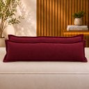 Ver imagem 1 de 2 Almofadas Lombar 80x20 cm Rinheira Rim Decorativa com Zíper para Sofá Retrátil Cama Decoração