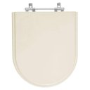 Ver imagem 1 de Assento Sanitário Tampa de Vaso Madeira Mdf Laqueado Carrara para Bacia Deca 6lpf - Branco
