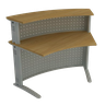 Balcão de Atendimento Curvo 130 cm - 1