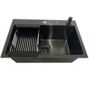 Ver imagem 1 de Cuba Gourmet Quadrada Preta de Aço Inox 60x40cm com Acessórios - Cub-007 - Stillus Home
