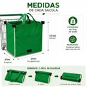 Ver imagem 2 de Kit 2 Sacolas Reutilizáveis para Carrinho de Supermercado