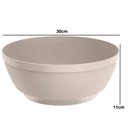 Ver imagem 4 de Saladeira Luna 5L Bege Linha Servir Grande Plástico Tigela Redonda Bowl Bacia