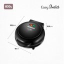 Ver imagem 6 de Omeleteira Mondial Easy Omelet com Controle de Temperatura 800w Preto 127v - Om-02