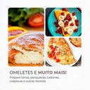 Ver imagem 3 de Omeleteira Mondial Easy Omelet com Controle de Temperatura 800w Preto 127v - Om-02