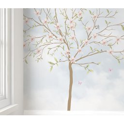 Papel de parede infantil árvore menina quarto de bebê M² PP12 - 2