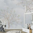 Ver imagem 4 de Papel de parede infantil árvore menina quarto de bebê M² PP12