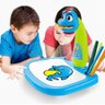 Projetor para Desenho Infantil Mesa Pintura de Projeção Magica Brinquedos Aprendizagem Galinha Azul - 8