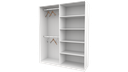Ver imagem 3 de Armário Cabideiro Arara Duplo M11 Closet Prateleira Vetorial Móveis