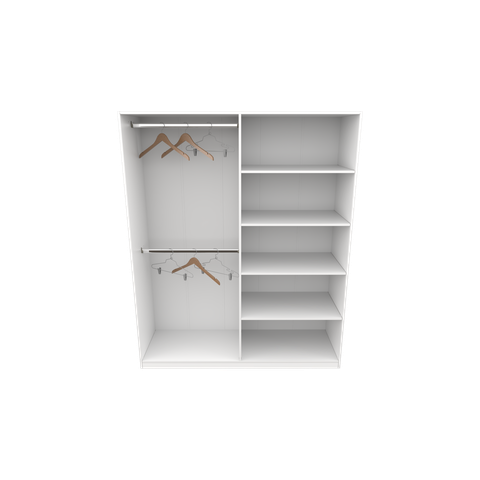 Armário Cabideiro Arara Duplo M11 Closet Prateleira Vetorial Móveis