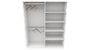 Ver imagem 1 de Armário Cabideiro Arara Duplo M11 Closet Prateleira Vetorial Móveis