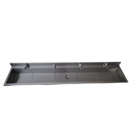 Lavatório Coletivo com 4 Torneiras 2,00m - Construinox - 1