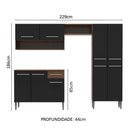 Ver imagem 5 de Cozinha Compacta Emilly com Armário e Balcão Preto Madesa