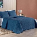 Ver imagem 1 de Cobre Leito Prático Queen Dupla Face 3 Peças - Marinho