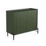 Balcão Buffet 98,5cm P/ Sala Porta Brise 100% Mdf Pés Metal - 2
