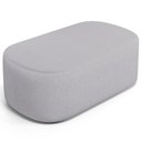 Ver imagem 1 de Puff Decorativo Orgânico para Living Quarto 100cm Doha W01 Linho Cinza - Lyam Decor