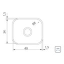 Ver imagem 4 de Cuba de Embutir Basic Aço Inox com Válvula e Sifão 40bl - Tramontina 94081/556