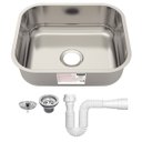 Ver imagem 1 de Cuba de Embutir Basic Aço Inox com Válvula e Sifão 40bl - Tramontina 94081/556