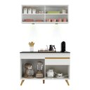 Ver imagem 6 de Cozinha Compacta 2 peças com Leds MP2013 Veneza Up Multimóveis Branca