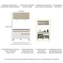 Ver imagem 4 de Cozinha Compacta 2 peças com Leds MP2013 Veneza Up Multimóveis Branca
