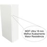 Armarinho Para Banheiro Com Porta Branco Mdf Ultra 18mm Naval Armário Com Fechamento Suave - 2
