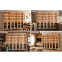 Ver imagem 2 de Cristaleira Celeste LED Reflecta 6 Portas 5 Prateleiras MDF com Iluminação Off White MGM