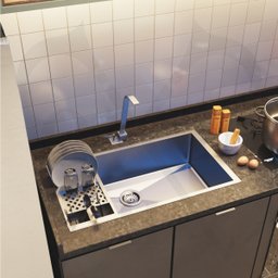 Cuba Quadrada De Inox 70x40 C/ Escorredor Para Cozinha Technox - 2