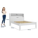 Ver imagem 4 de Guarda Roupa Casal 8 Portas 6 Gavetas Master e Cama Casal Invicta Branco Brilho - Santos Andirá