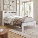 Ver imagem 7 de Guarda Roupa Casal 8 Portas 6 Gavetas Master e Cama Casal Invicta Branco Brilho - Santos Andirá