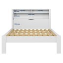 Ver imagem 5 de Guarda Roupa Casal 8 Portas 6 Gavetas Master e Cama Casal Invicta Branco Brilho - Santos Andirá