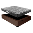 Ver imagem 4 de Cama Box Baú Casal Colchão Prime Gold D33 Acolchões + Box Suede 61x138x188 Marrom