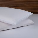 Ver imagem 1 de Capa Protetora Impermeável para Travesseiro 1 Peça 70x50cm 180 Fios 100% Algodão com Zíper ? Branca,