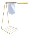 Ver imagem 4 de Conjunto Coador Café 32cm Suporte Dourado Base para Caneca