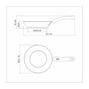 Ver imagem 4 de Frigideira Tramontina Solar Silicone Rasa em Aço Inox Fundo Triplo com Cabo de Silicone 24 Cm 2,1 L