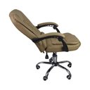 Ver imagem 3 de Cadeira de Escritório Presidente Reclinável Ergonômica Bege