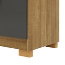 Ver imagem 7 de Cômoda Sapateira Grafite Grande Reforçada Espaçosa com 5 Gavetas 2 Porta Us