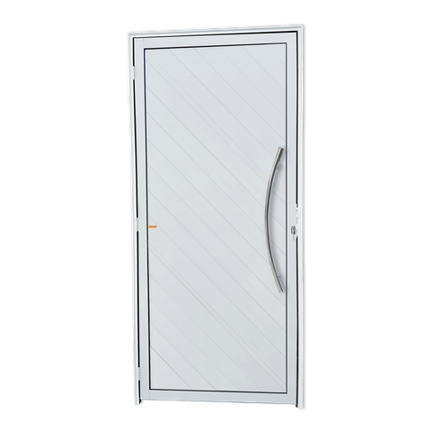 Porta Alumínio Lambril Savana c/Puxador D.Branco 100 Brimak