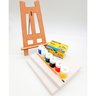 Kit Pintura Infantil Mini Cavalete Tintas Telas Pincel - 2