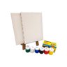 Kit Pintura Infantil Mini Cavalete Tintas Telas Pincel - 1
