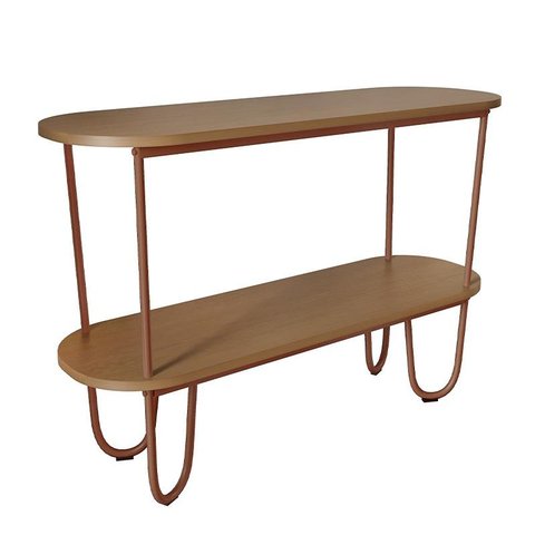 Aparador Requinte Pés de Aço Tubular 120 cm Canela/Cobre