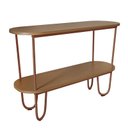 Ver imagem 1 de Aparador Requinte Pés de Aço Tubular 120 cm Canela/Cobre